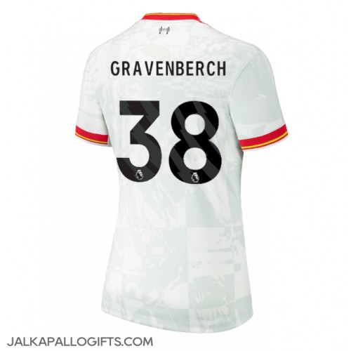 Liverpool Ryan Gravenberch #38 Kolmaspaita Naiset 2024-25 Lyhythihainen